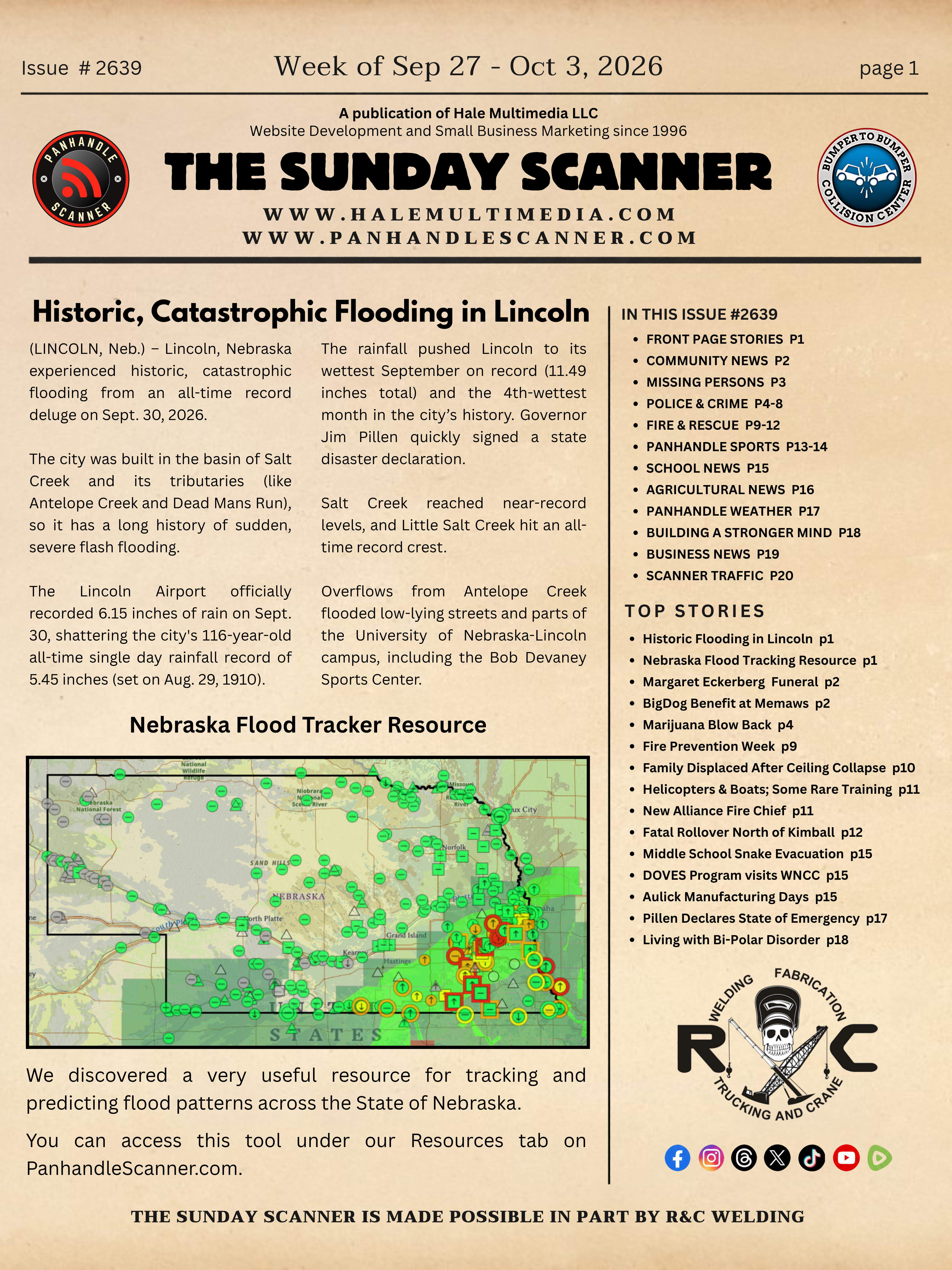 THE SUNDAY SCANNER